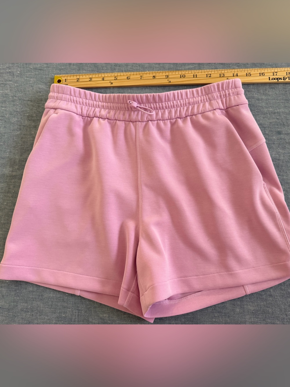 Lululemon Women's Pink Drawstring Waist Shorts